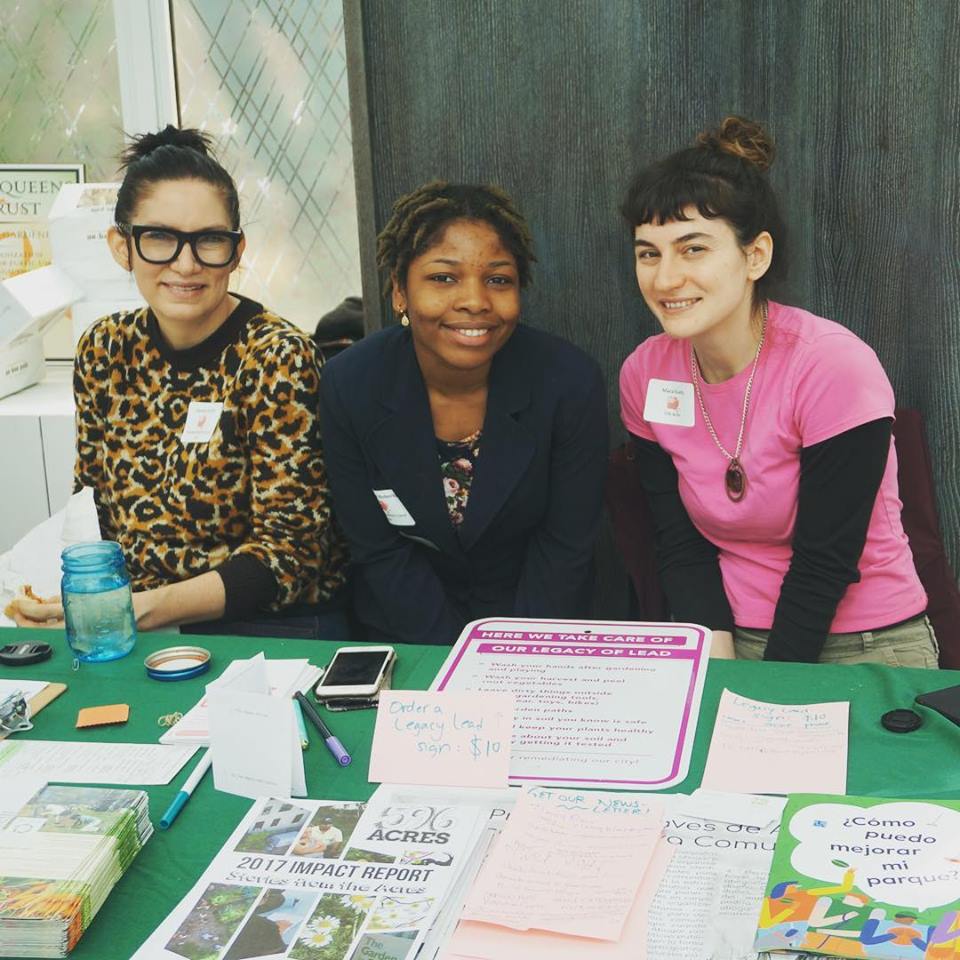 Brooklyn Queens Land Trust and 596 Acres share a table at Making Brooklyn Bloom event